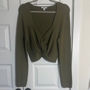 Bar III Olive Knit Sweater